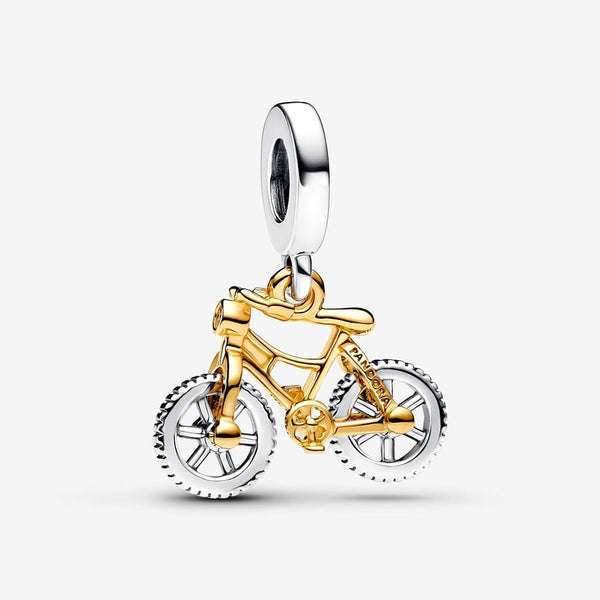 Dije Bicicleta Dorada y Plateada CH329