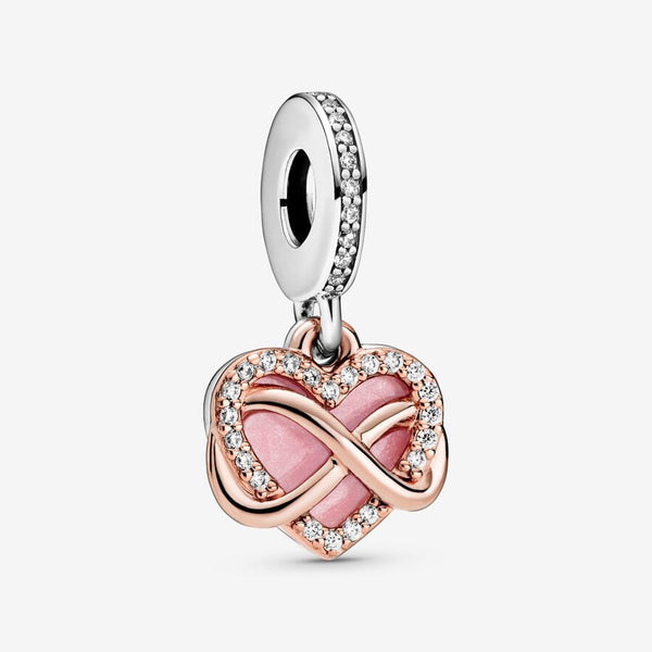 Dije Corazón infinito rosa CH172