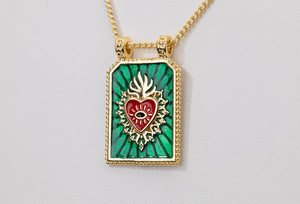 Cadena Italiana Corazon de Jesus CG107