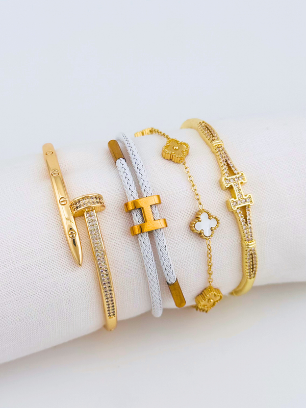 Juego de pulseras Arabe HM CT Blanca PBA22