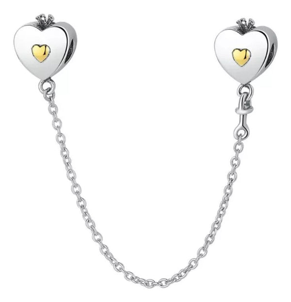 Seguro Corazon dorado oro CH313