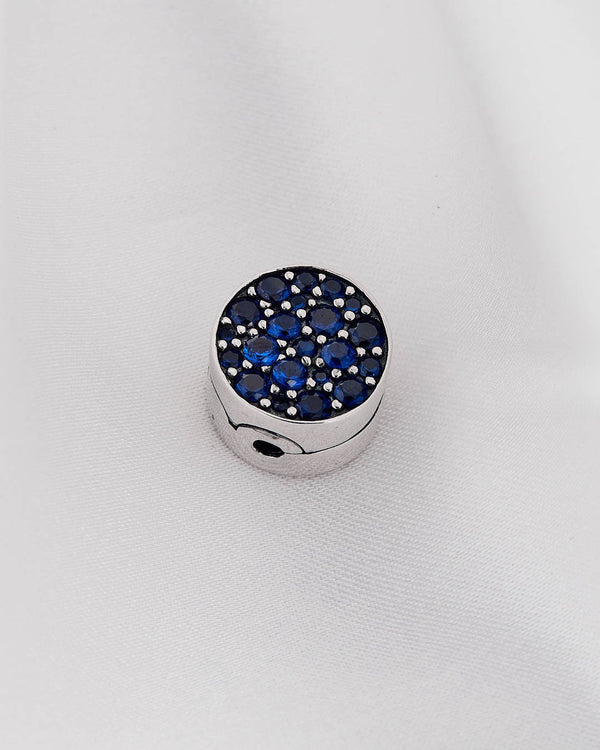 Broche de pulsera circonitas azules CH383