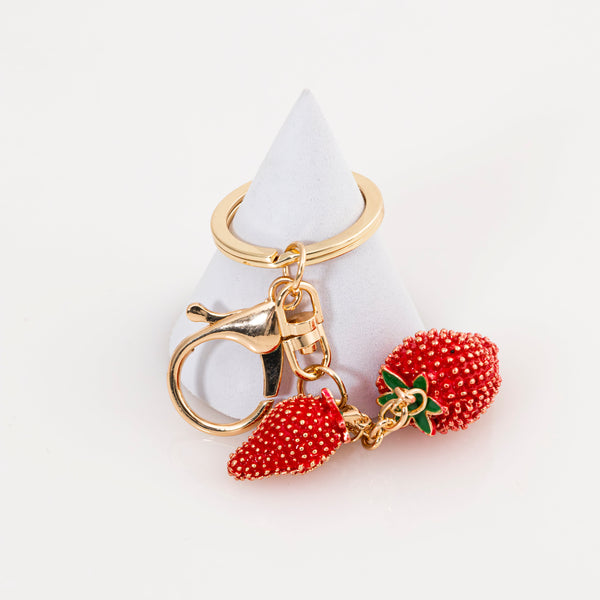 Llavero fresas doradas LC03