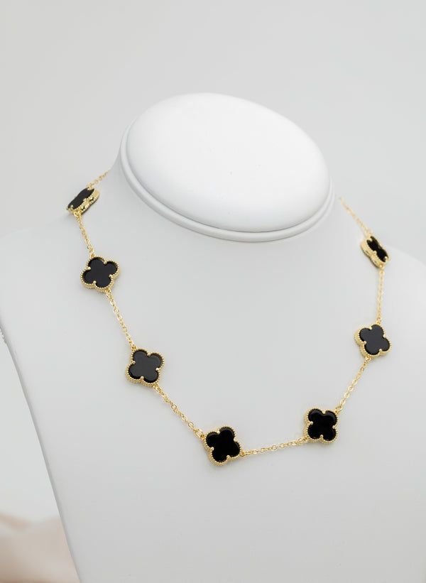 Cadena Oro Laminado Negro Liso VCAD13